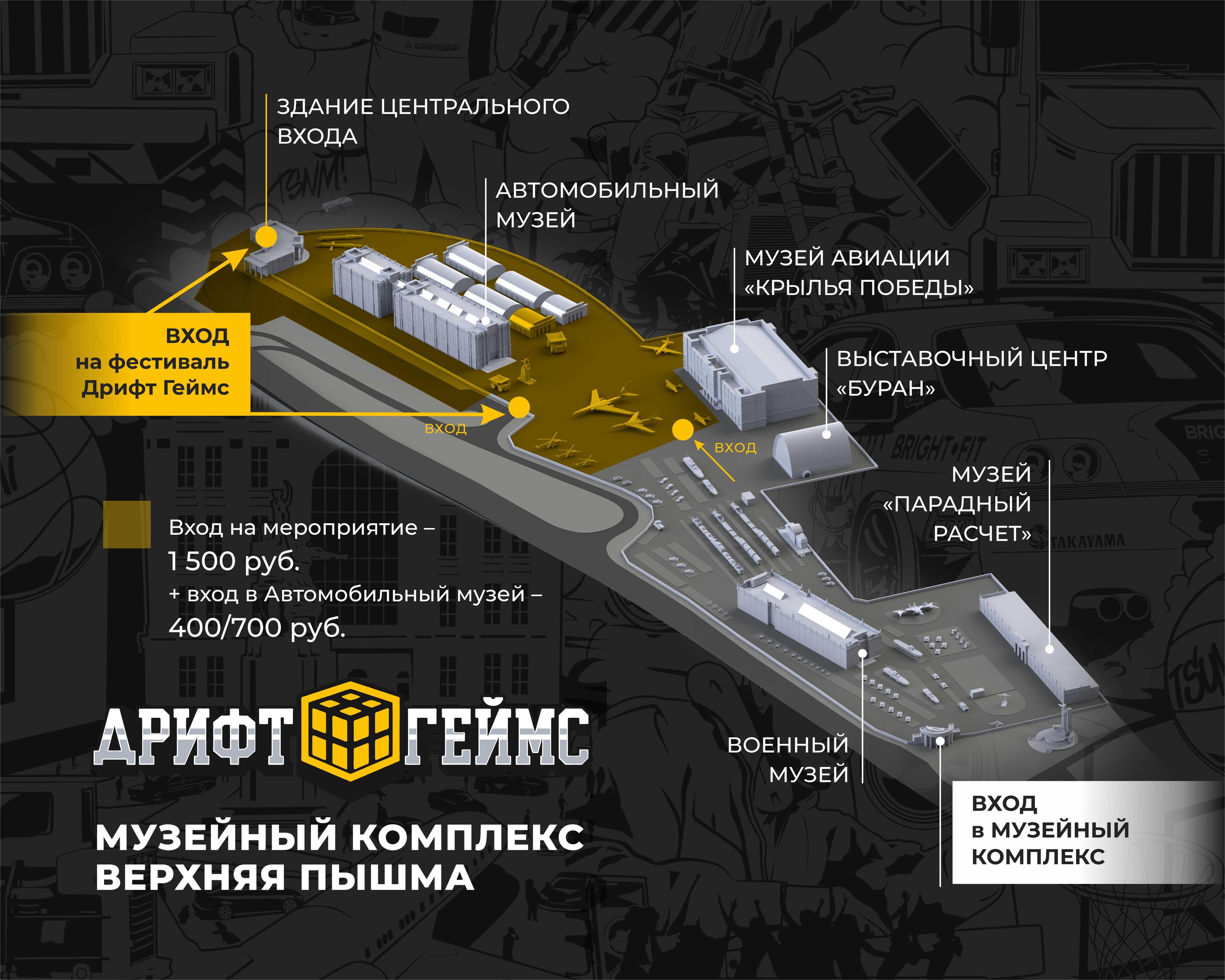 Вход в Автомобильный музей 22 августа 2026